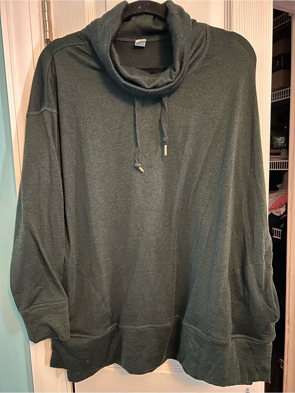 Old Navy Dark Green Cowl-Neck Pullover Hoodie